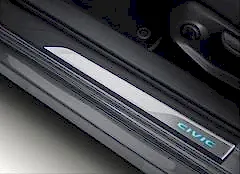 Civic Fc5-Fk7 Uyumlu 2016-2020 Işıklı Kapı Eşiği Mavi