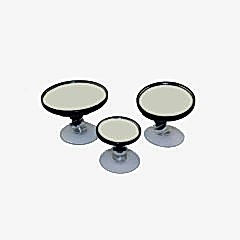 Renkli Ayna Seti - 3'Lü Siyah / Ayds96