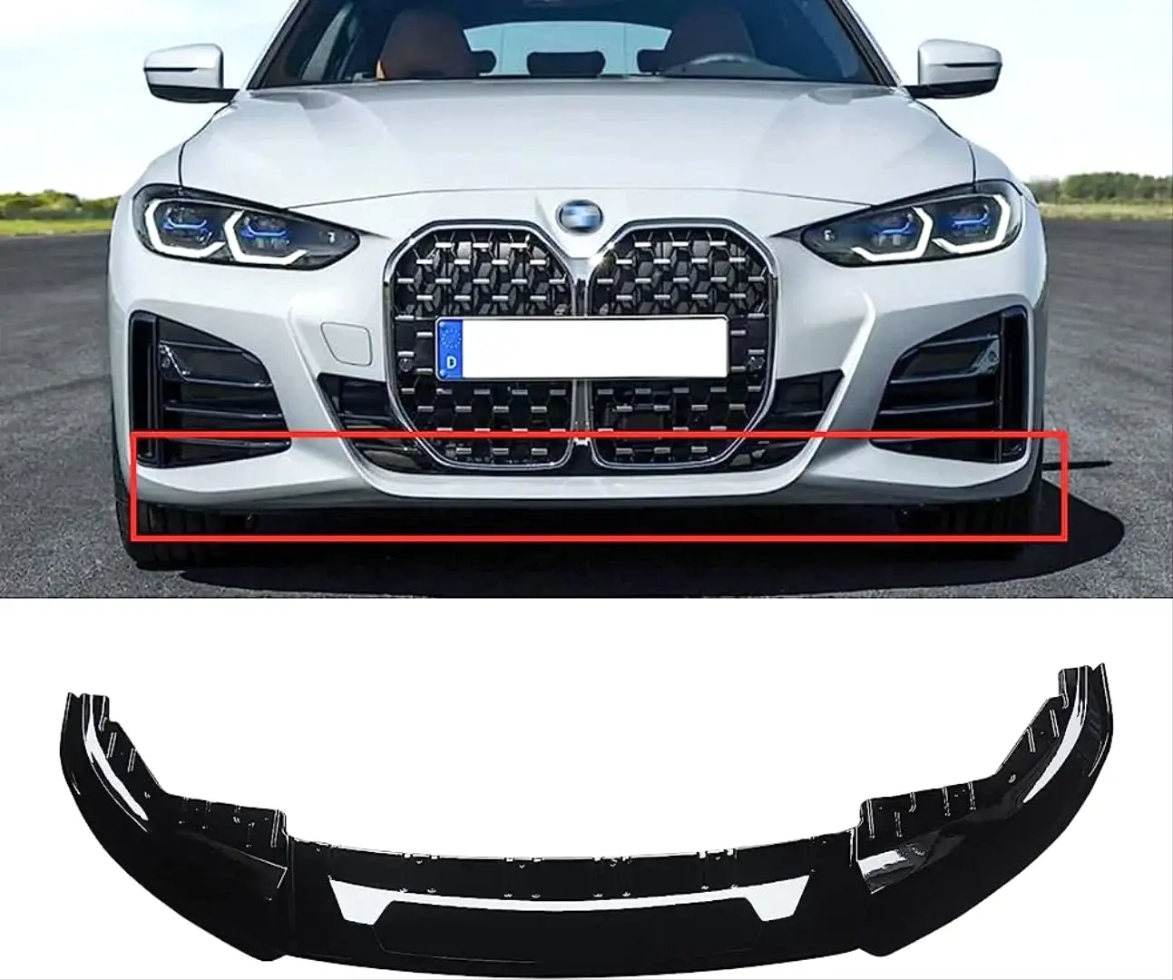 G26 4 Uyumlu Serisi İçin Uyumlu M Performans. Ön Lip (4 Kapı) Parça