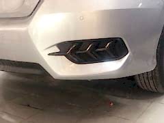 Honda Civic Uyumlu Fc5 2016-2020 Arka Ağaç Dizayn Haraketli Smoke