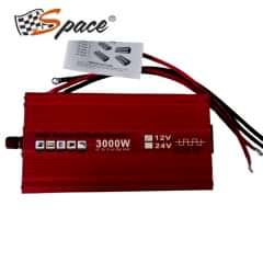 İnvertör kırmızı 12V/24V-220V 3000W yarım sinüs / ICCA18