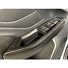 Ford Focus Uyumlu 2019+ Kapı Kolçak Kaplama - Titanyum Siyah