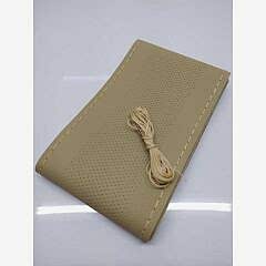 Direksiyon Simidi Kaplaması, 38 cm/15 inç Deri Direksiyon Simidi Kılıfı İğne ve İplikle El Yapımı