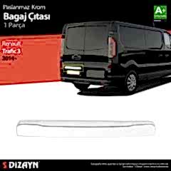 Renault Traffic Uyumlu Krom Bagaj Çıtası (Çift Kapılı) 2014 Üzeri Parça