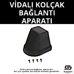 S-Dizayn Opel Corsa C ABS Vidalı Kol Dayama Kolçak Alt Adaptör 2001-2011 A+Kalite