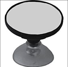 Vantuzlu Yuvarlak Ayna / Ayıc40