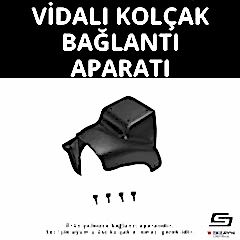 S-Dizayn Renault Fluence ABS Vidalı Kol Dayama Kolçak Alt Adaptör 2010-2016 A+Kalite