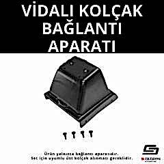 S-Dizayn VW Polo 5 ABS Vidalı Kol Dayama Kolçak Alt Adaptör 2009-2017 A+Kalite