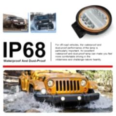 Offroad Sis Uyumlu Yuvarlak Kırmızı Angelli Sis Lambası 12-24V / Lass311