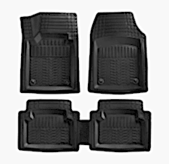 Geely Echo Uyumlu Havuzlu Universal Paspas Krom Siyah Renk Parça