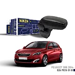 Niken Peugeot 308 2014- Araca Özel Kol Dayama Siyah