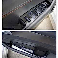 Hyundai Elantra Uyumlu 2016-2019 Kapı Kolçak Kaplama (Titanyum Siyah)