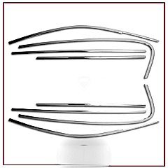 Bmw F20 Uyumlu Cam Çerçevesi 2011-2019 Paslanmaz Çelik Parça