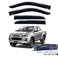 Niken Isuzu D-Max 2021- Kromlu Cam Rüzgarlığı 4 LÜ