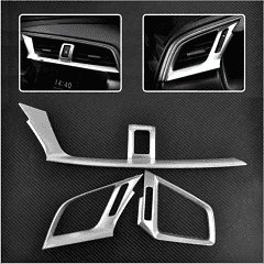 Honda Civic Uyumlu Fc5 2016-2020 Hava Menfez Kaplama 3 Parça - Silver (Kalın)