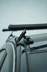 Kia Rio (DE) Hatchback 2005-2011 Arası Turtle Mexfit Oluklu ara atkı tavan barı SİYAH