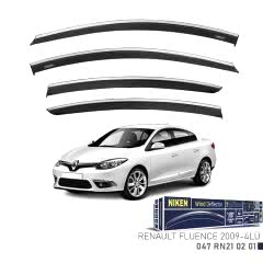 Niken Renault Fluence 2009 -Kromlu Cam Rüzgarlığı 4 LÜ