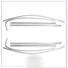 Fiat Egea Uyumlu Cam Çerçevesi -2015 Hatchback/Sedan Cross Paslanmaz Çelik Parça