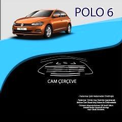 Volkswagen Polo 6 2018 Sonrası Krom Cam Çerçevesi 12 Parça (2017-2021)
