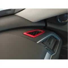 Honda Civic Uyumlu Fc5 2016-2020 Hava Menfez Kaplama 2 Parça - Kırmızı