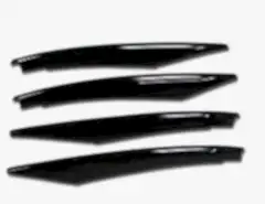 Mercedes W177 Uyumlu A Serisi 2019+ Ön Tampon Bıçakları - 4 Parça - Piano Black