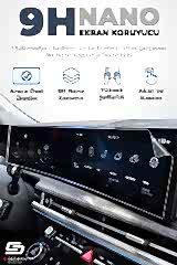 S-Dizayn Range Rover Velar 9H Nano Klima Kontrol Ünitesi Ekran Koruyucu (MAT) 2017-2022 A+ Kalite