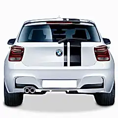 Bmw 1 Uyumlu Serisi F20 2012 - 2015 M Performance Arka Tampon Eki - Difüzör (Plastik)