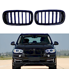 S-Dizayn Bmw X5 F15/F16 Ön Panjur Böbrek Parlak Siyah Piano Black Düz Model 2014-2016