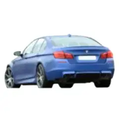 Bmw 5 Uyumlu Serisi F10 (2010 - 2014) M5 Arka Tampon Eki - Difüzör (Plastik)