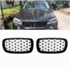 S-Dizayn Bmw X5 F15/F16 Ön Panjur Böbrek Parlak Siyah Piano Black Diamond Model 2014-2016