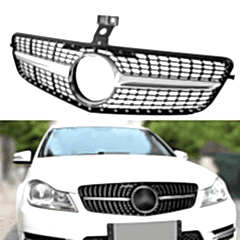 S-Dizayn Mercedes C-Class W204 Ön Panjur Krom Diamond Model 2007-2014