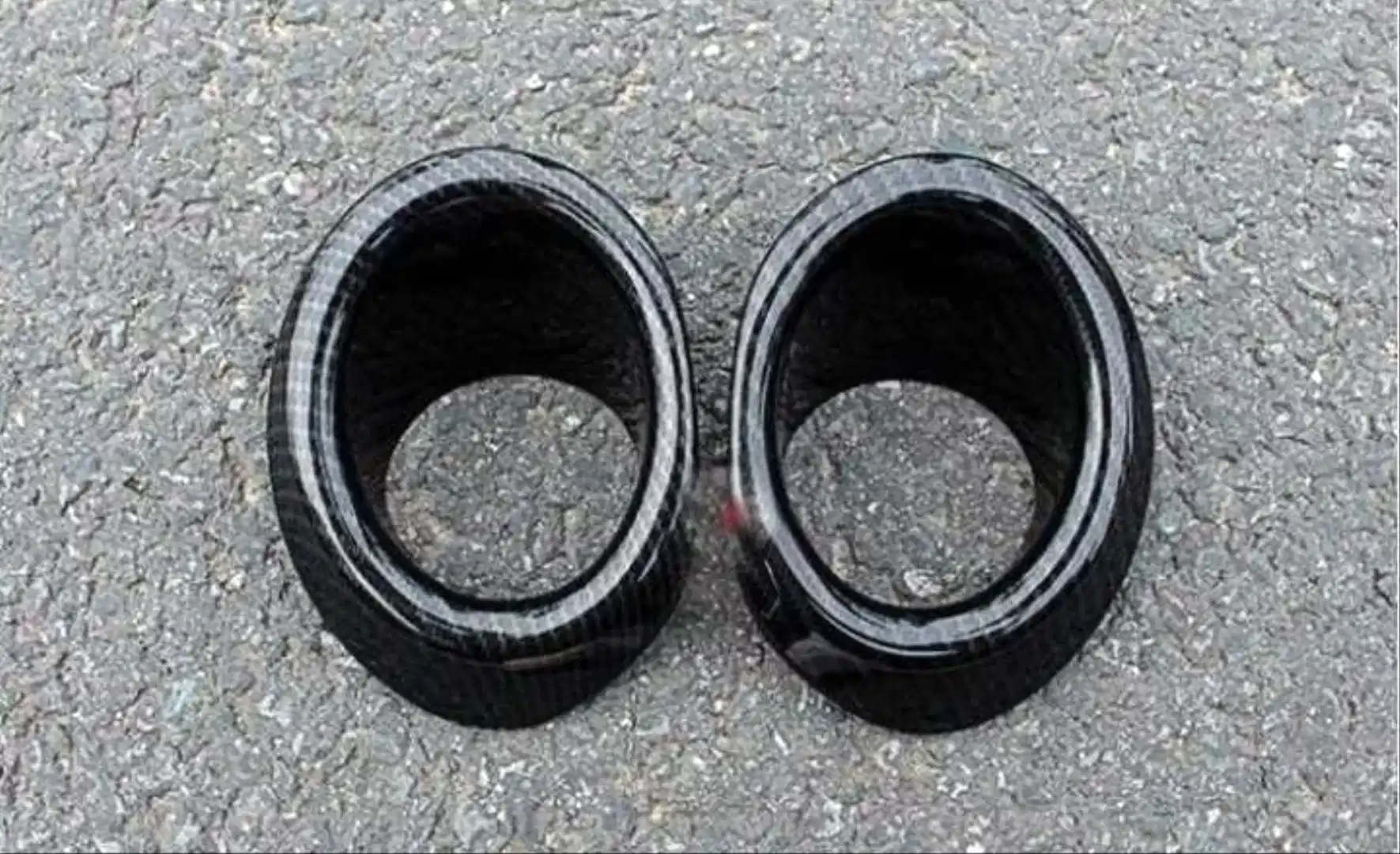 Honda Civic Uyumlu Fc5 2016-2020 Ön Sis Kas - Halka Kaplama Karbon