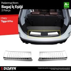 S-Dizayn Chery Tiggo 8 Pro Krom Bagaj İç Eşiği 2022 Üzeri A+ Kalite