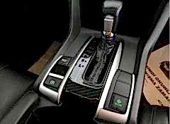 Honda Civic Uyumlu Fc5 2016-2020 Otomatik Vites Kaplama- Karbon P-R-N-D-S-L