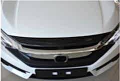 Honda Civic Uyumlu Fc5 2016-2020 Ön Panjur Üst Kaplama Karbon