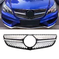 S-Dizayn Mercedes E-Class W207 Ön Panjur Parlak Siyah Piano Black Diamond Model 2014-2016