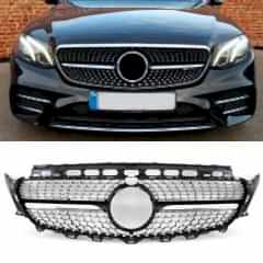 S-Dizayn Mercedes E-Class W213 Ön Panjur Parlak Siyah Piano Black Diamond Model 2016-2020