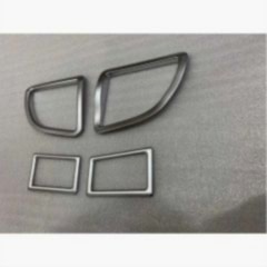 Toyota Corolla Uyumlu 2014+ Menfez Kaplama 4 Parça Silver