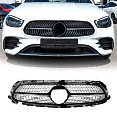 S-Dizayn Mercedes E-Class W213 Ön Panjur Parlak Siyah Piano Black Diamond Model 2021 Üzeri