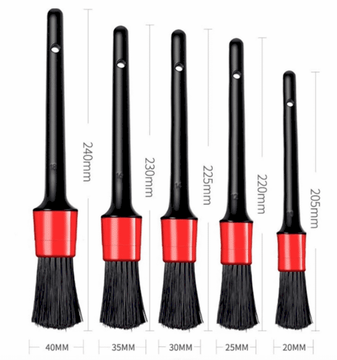 Drs Tuning Detail Dash Brush Detay Fırçası Seti 5 'li Kaliteli Detaylı Farklı Boyutlarda Fırça Seti