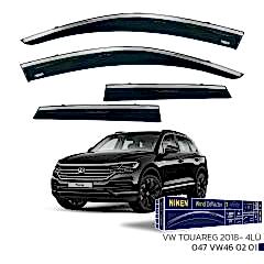 VW Touareg 2018 Sonrası -  Kromlu Cam Rüzgarlığı 4Lü Parça