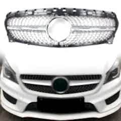 S-Dizayn Mercedes CLA180 W117 Ön Panjur Krom Diamond Model 2014-2019