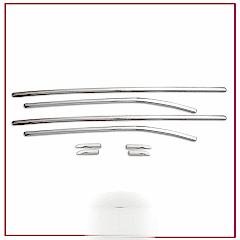 Renault Clio Uyumlu 4 Cam Çıtası 2012-2018 Paslanmaz Çelik Parça