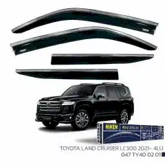 Toyota Land Cruıser LC300 2021 Sonrası - Kromlu Cam Rüzgarlığı 4Lü Parça