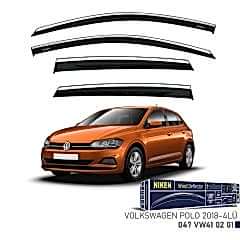 Niken Volkswagen Uyumlu Polo 2018 Kromlu Cam Rüzgarlığı 4'Lü