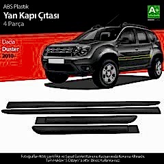 S-Dizayn Dacia Duster ABS Plastik Yan Kapı Koruma Çıtası 2010-2018 A+ Kalite