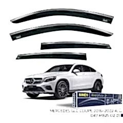 Mercedes GLC Coupe 2016-2022 - Kromlu Cam Rüzgarlığı 4Lü Parça