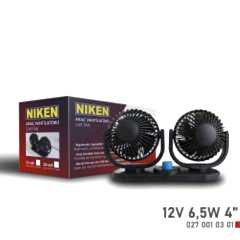 Niken Küçük Çift Başlı 12V Vantilatör 4 Inç 6,5W
