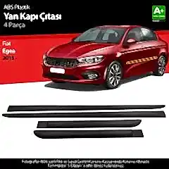 S-Dizayn Fiat Egea ABS Plastik Yan Kapı Koruma Çıtası 2015 Üzeri A+ Kalite