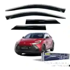 Toyora C-hr 2024 Sonrası - Kromlu Cam Rüzgarlığı 4Lü Parça